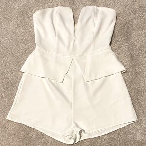 About Us off white romper